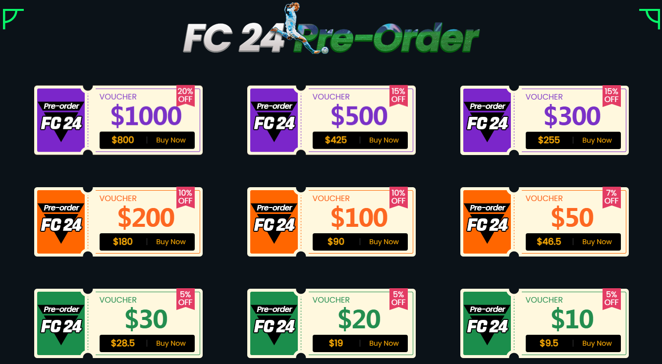 FC 24 PRE-ORDER: UP TO 20% OFF